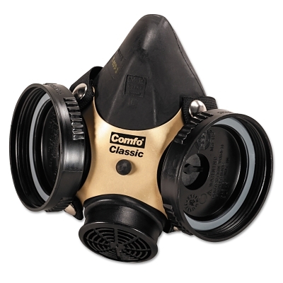 LARGE BLACK RESPIRATOR F